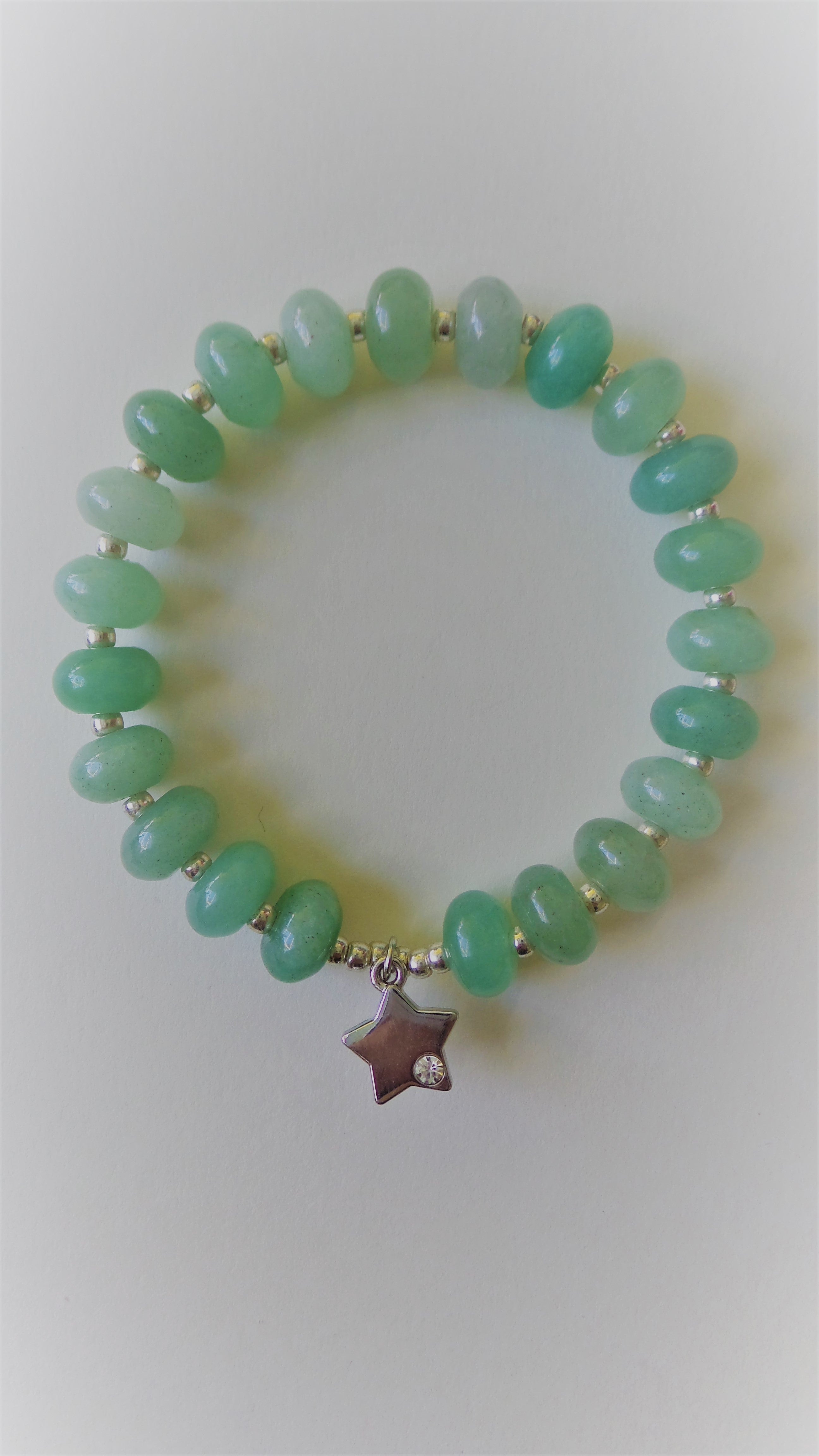 Bracelet- Aventurine with Wishing Star Charm