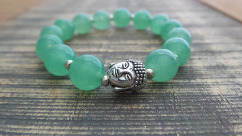 Bracelet- Aventurine with Buddha