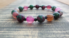Bracelet- Morganite and Jade