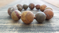 Bracelet- Picasso Jasper and Wood Agate