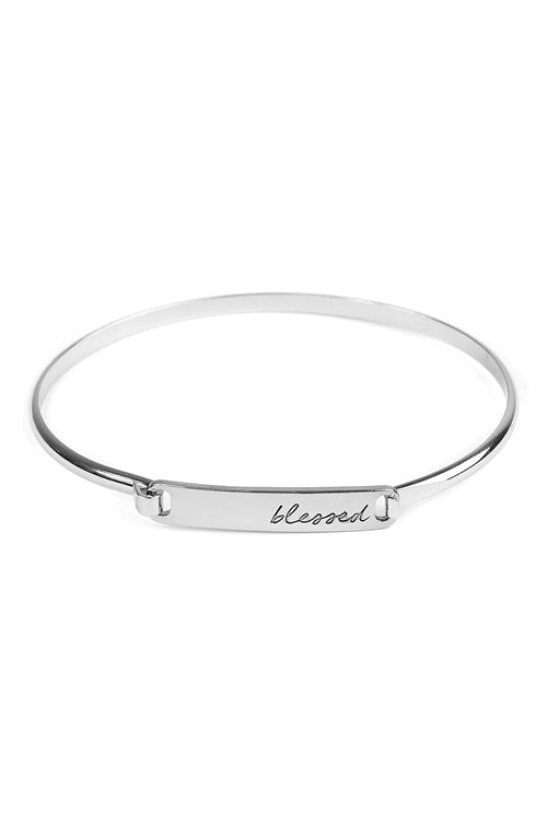 Silver Blessed Bangle