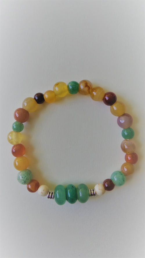 Bracelet- Mixed Jade and Aventurine