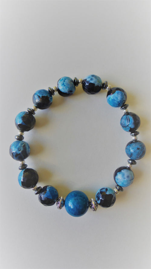 Bracelet- Blue Agate