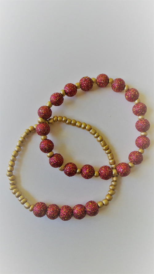 Bracelet- Red Sparkle