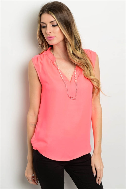 Electric Coral Top