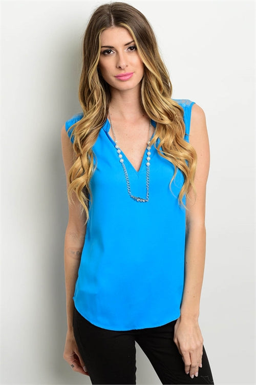 Azure Blue Top