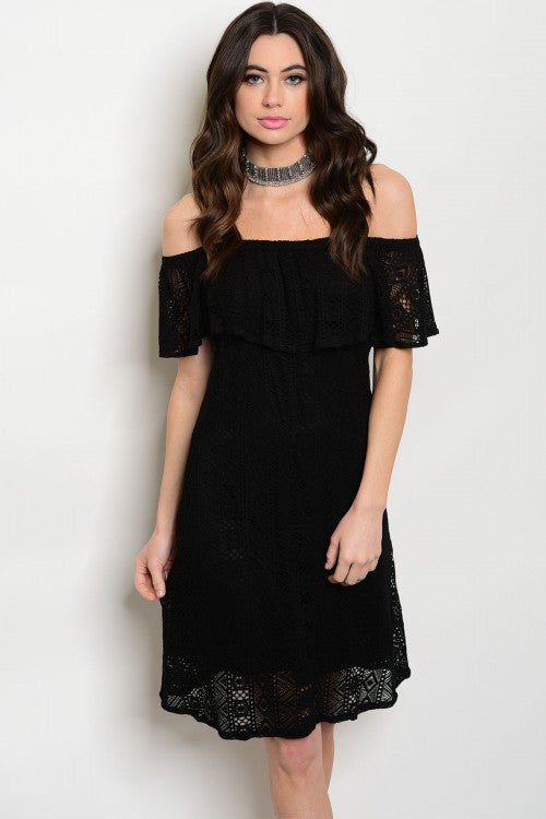 Black Off Shoulder Dress