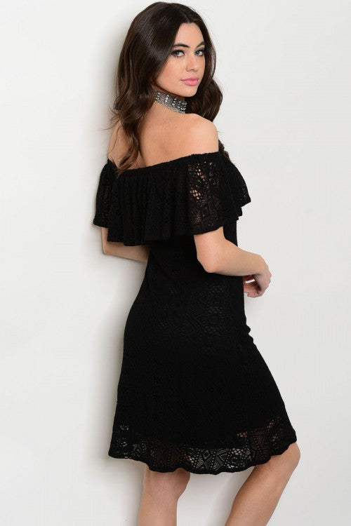 Black Off Shoulder Dress