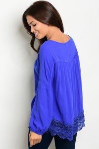 Royal Lace Detail Top