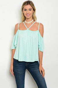 Mint Cold Shoulder