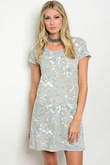 Grey Paint Splatter Mini