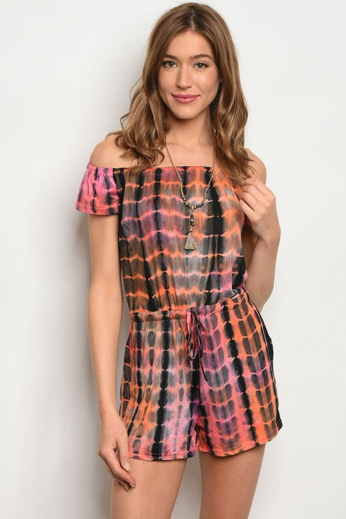 Sunset Tie Dye Romper