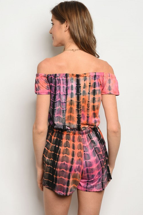 Sunset Tie Dye Romper