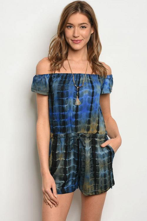 Cobalt Tie Dye Romper