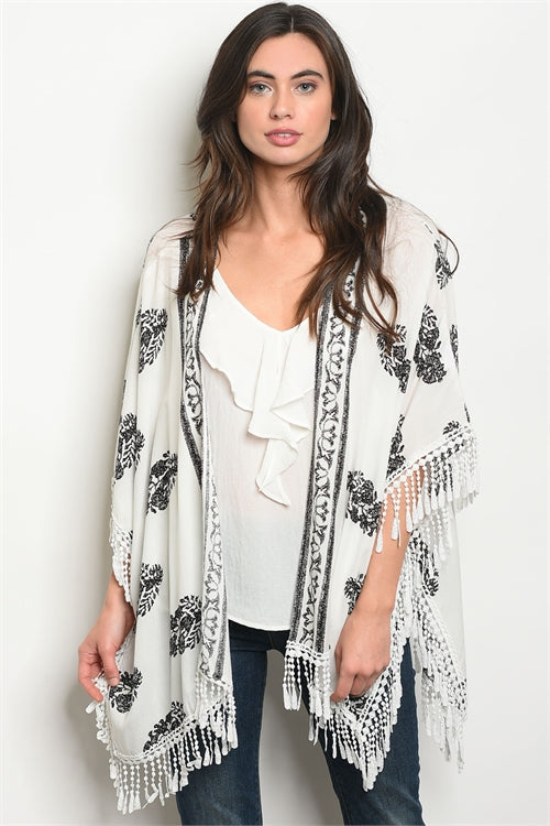 White Black Kimono