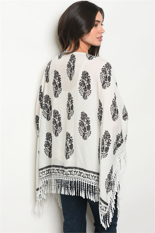 White Black Kimono