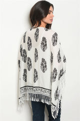 White Black Kimono