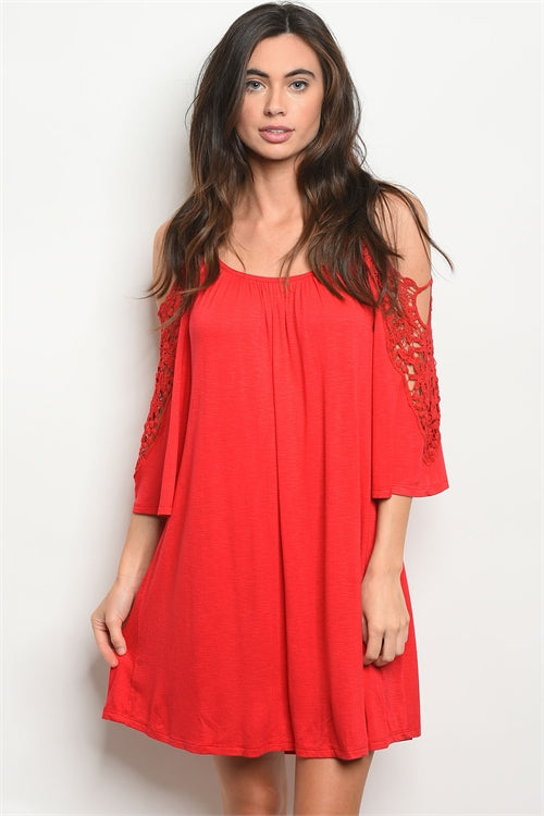 Red Crochet Cutout