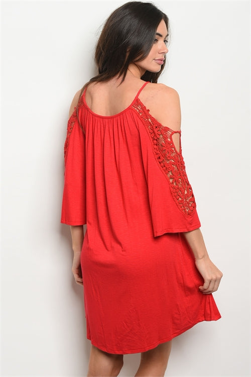 Red Crochet Cutout