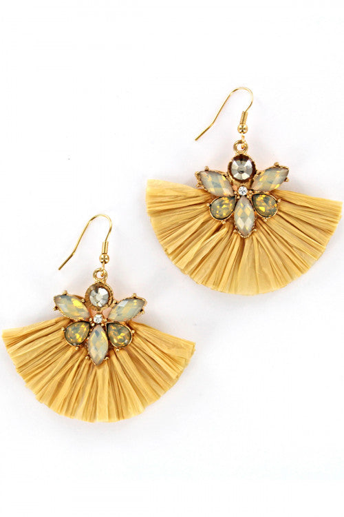 Miranda Raffia Earrings