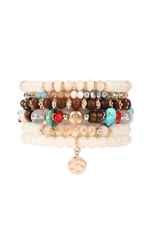 Ivory Earth Stacking Bracelets