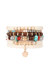 Ivory Earth Stacking Bracelets