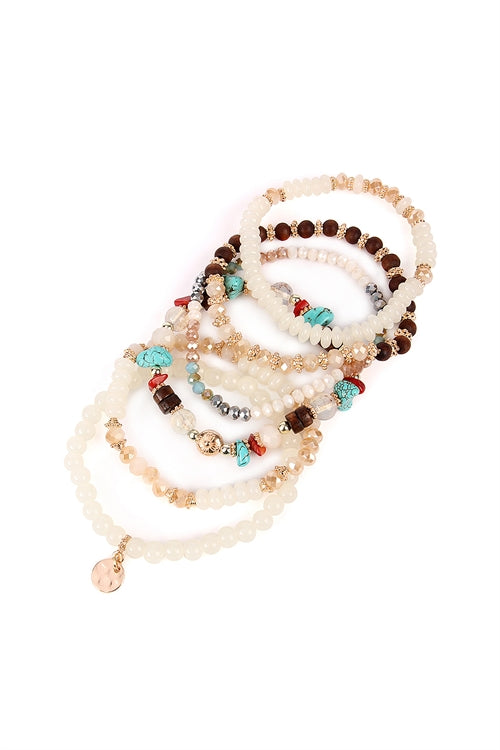 Ivory Earth Stacking Bracelets