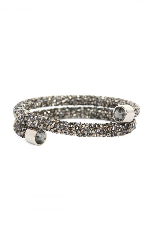 Hematite Shimmer Wrap Bracelet
