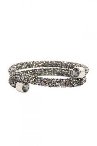 Bracelet- Mint Glass with Moon Charm