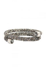 Hematite Shimmer Wrap Bracelet