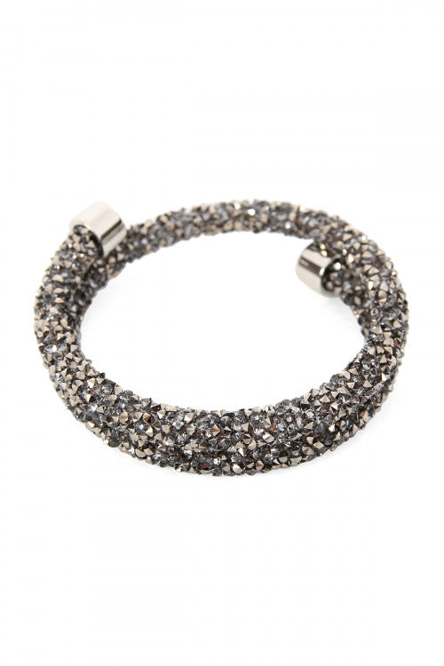 Hematite Shimmer Wrap Bracelet