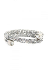 Silver Shimmer Wrap Bracelet