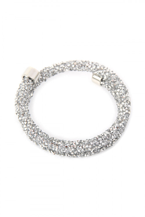 Silver Shimmer Wrap Bracelet
