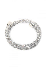 Silver Shimmer Wrap Bracelet