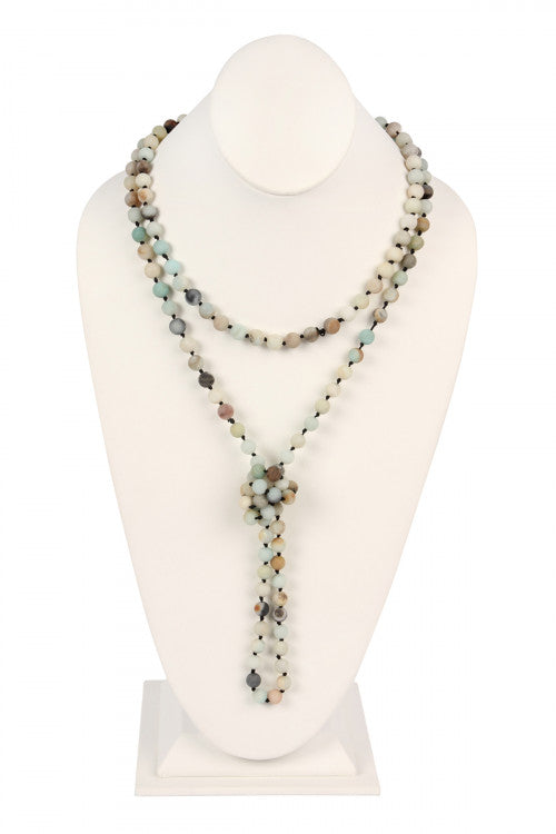 Amazonite Flapper Necklace