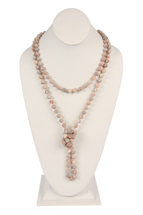 Red Picasso Jasper Flapper Necklace