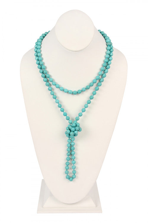 Turquoise Flapper Necklace