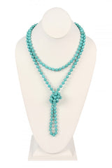 Turquoise Flapper Necklace