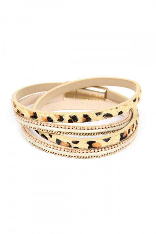 Leopard Wrap Bracelet