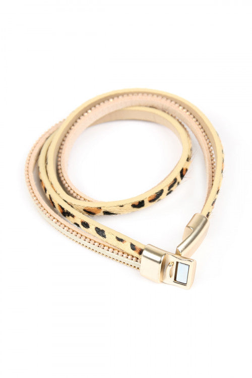 Leopard Wrap Bracelet